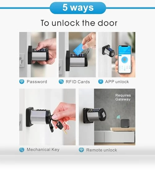 Smart Deadbolt Lock — Keyless Entry, YOUDO