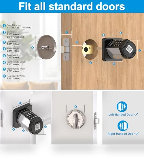 Smart Deadbolt Lock — Keyless Entry, YOUDO