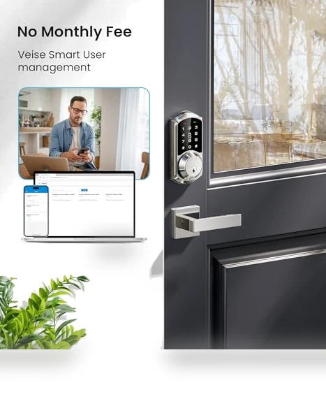 Smart Locks with 2 Lever Handle Set — Smart Home Security, Veise