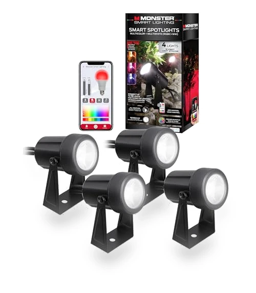 Smart Outdoor RGB+IC+WW Spotlights — Spotlights, MONSTER