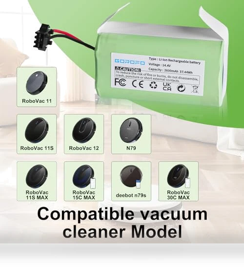 Vacuum Cleaner Battery — Batteries, GOROFO