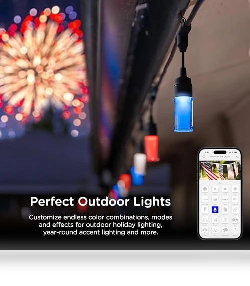 Vibe Modern Cafe Lights — String Lights, Enbrighten