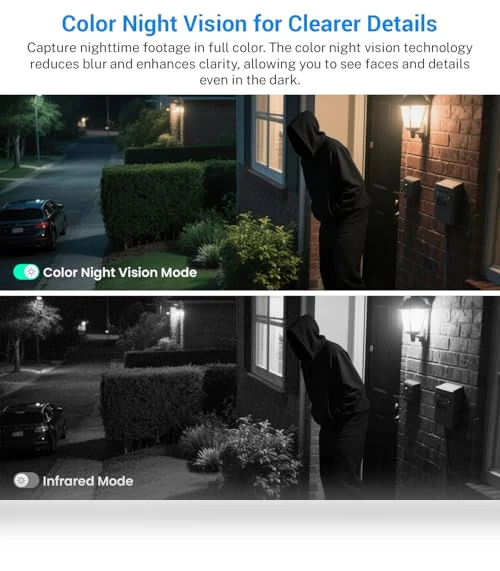 WiFi Security Camera with Solar Panel — Smart Home Security, SizzChat