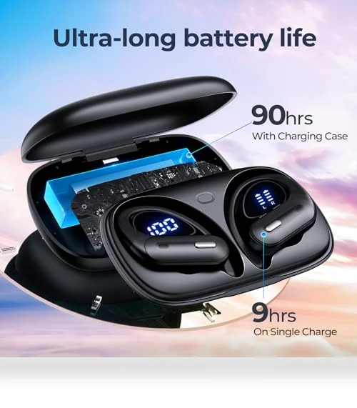 Wireless Earbuds with ANC and Wireless Charging — In-Ear Headphones, OFNEX
