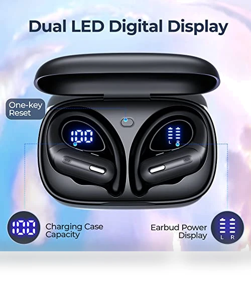 Wireless Earbuds with ANC and Wireless Charging — In-Ear Headphones, OFNEX