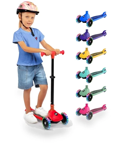 3 Wheel Foldable Kids Scooter — Push Scooters, SereneLife