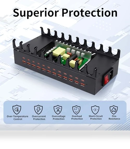 300W Charging Station for Multiple Devices — Power Hubs, Dongguan Zeen Tengxiang Technology Co., Ltd