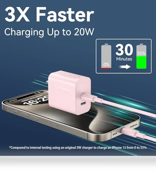40W Dual Port USB C Wall Charger with 6FT USB C to C Cable — Chargers, Shenzhen Dipinle Technology Co., Ltd