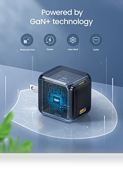 65W PD USB C Charger with LED Display Cable — Chargers, AOHI