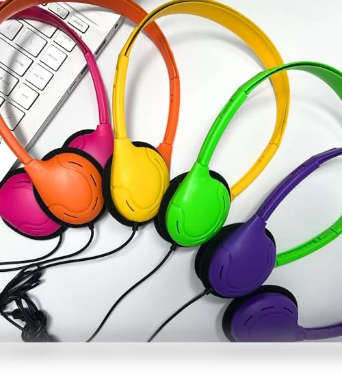 Bulk Headphones for Kids — In-Ear Headphones, WAHUWAY