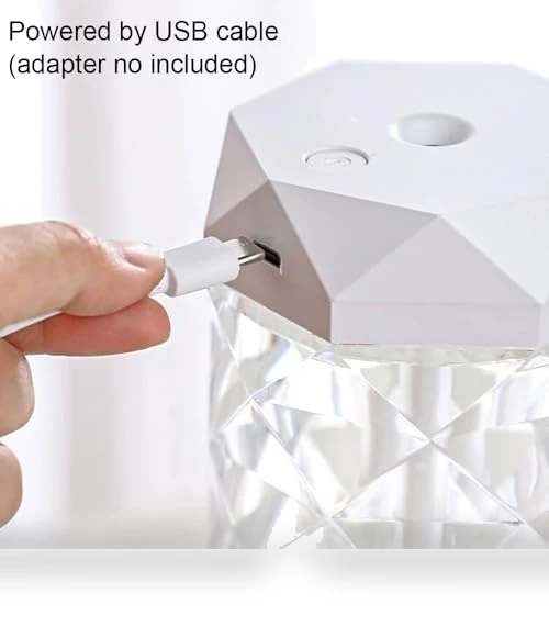 Crystal Humidifier with LED Night Light — Air Moisturizers