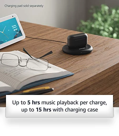 Echo Buds with Active Noise Cancellation — In-Ear Headphones, Amazon
