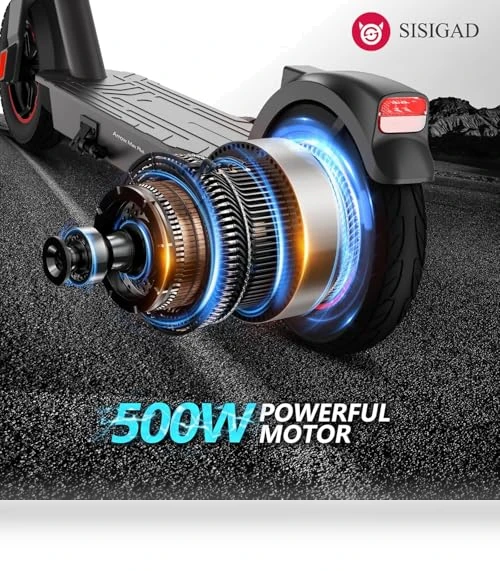 Electric Scooter with Rear Suspension — Push Scooters, SISIGAD