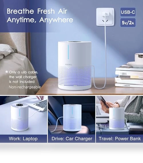 H13 HEPA Air Purifier — Activated Carbon Air Purifiers, Mooka