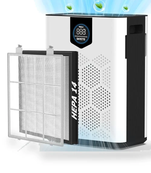 Home Air Purifier with H14 HEPA Filters — HEPA Air Purifiers, DAYETTE