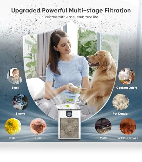 Home Air Purifier with H14 HEPA Filters — HEPA Air Purifiers, DAYETTE