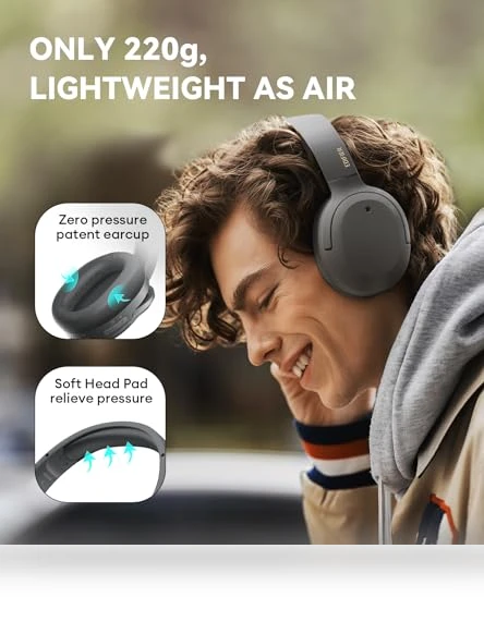 Hybrid Active Noise Cancelling Headphones — Over-Ear Headphones, EDIFIER