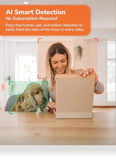 Indoor Pan-Tilt Security Camera — Smart Home Security, Sensforge