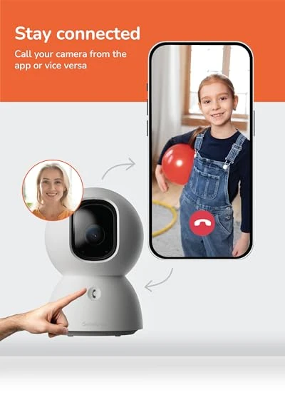 Indoor Pan-Tilt Security Camera — Smart Home Security, Sensforge