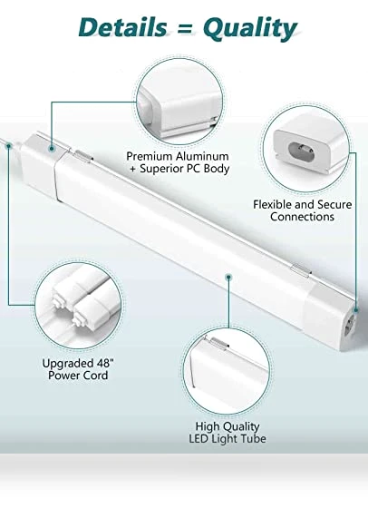 LED Shop Light With Plug — Strobe Lights, WNSNOU