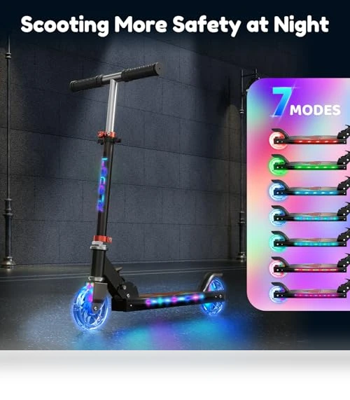 Light Up Kick Scooter — Push Scooters, TONBUX