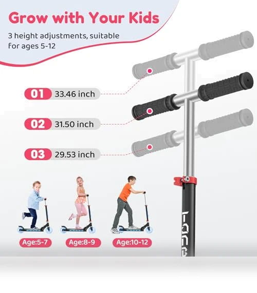 Light Up Kick Scooter — Push Scooters, TONBUX