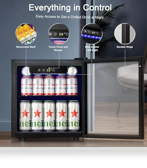 Mini Fridge Cooler — Drink Coolers, Antarctic Star
