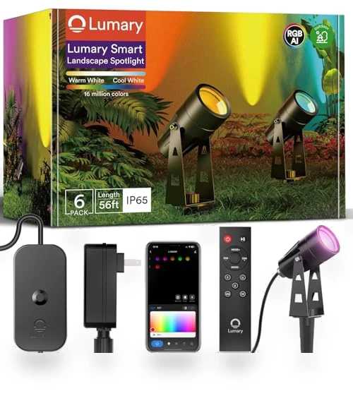 Smart Landscape Lights — Outdoor Security & Flood Lighting, Lumary