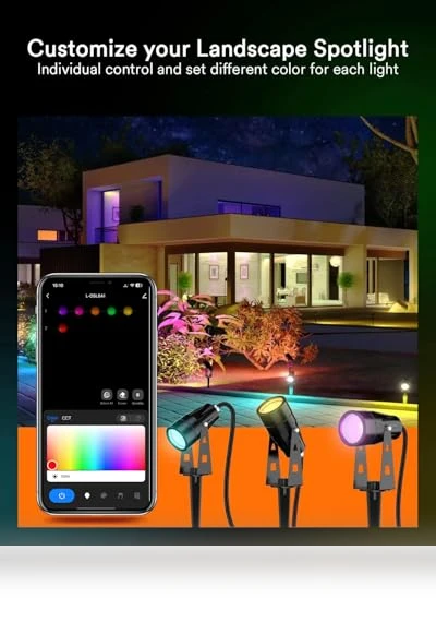 Smart Landscape Lights — Outdoor Security & Flood Lighting, Lumary