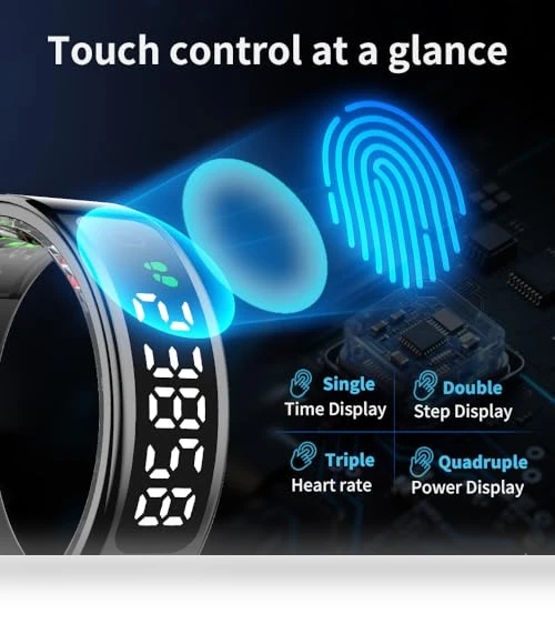 Smart Ring - Sleep Tracker with Heart Rate, Blood Oxygen, Step Counter — Wearable Accessories, UouNeaCo