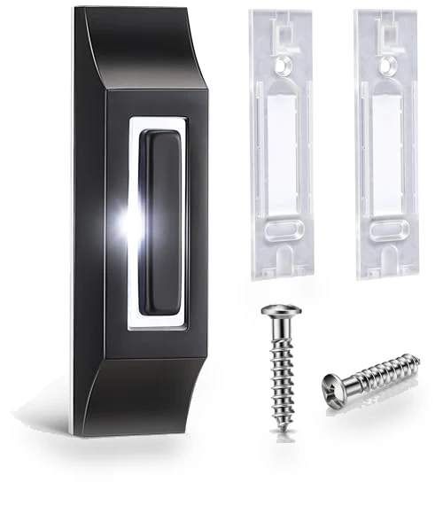 Solid Metal LED Light Up Doorbell Button — Push Buttons, Enhon