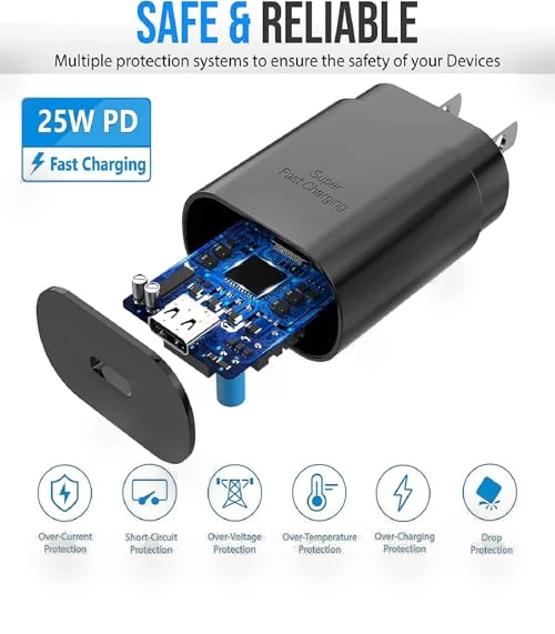 Super Fast Charging 25W USB C Wall Charger Block with 6ft Type C Charger Cable — Chargers, Guangdong Sangu Technology Co Ltd