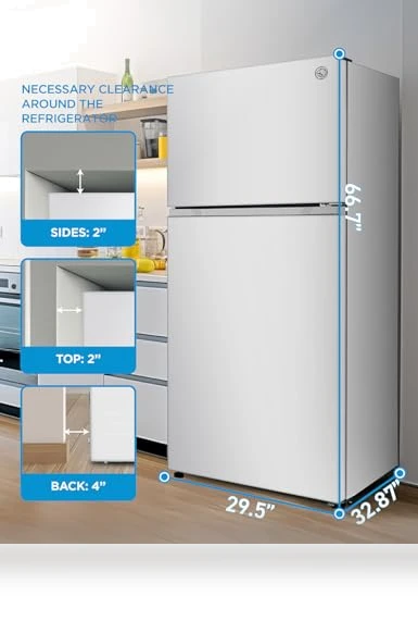 Top Mount Refrigerator with Freezer — Mini Fridges, Commercial Cool