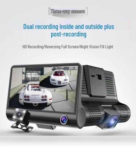 Touchscreen Car DVR — Rearview Cameras for Cars, Global Finds
