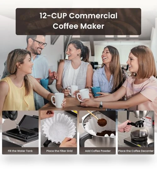12-Cup Commercial Coffee Maker — Coffee Makers, SYBO