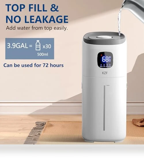 15L Humidifiers for Bedroom Large Room — Air Moisturizers, KZF