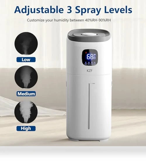 15L Humidifiers for Bedroom Large Room — Air Moisturizers, KZF