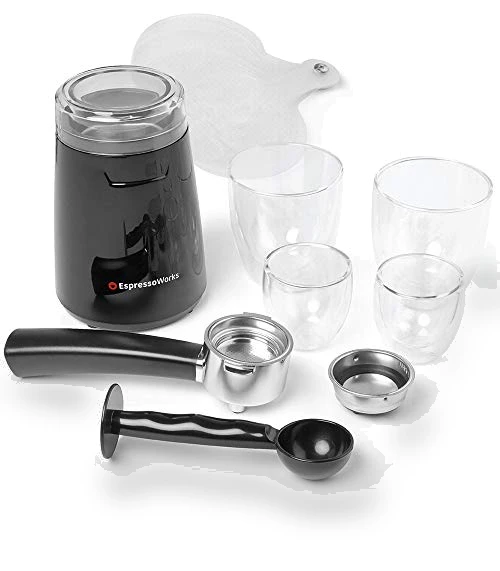 19-Bar Espresso, Cappuccino and Latte Maker 10-Piece Set — Coffee & Espresso Combos, EspressoWorks