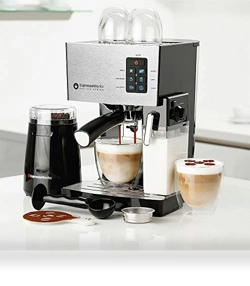 19-Bar Espresso, Cappuccino and Latte Maker 10-Piece Set — Coffee & Espresso Combos, EspressoWorks