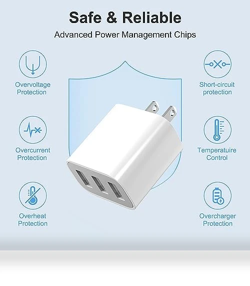 3-Port USB Wall Charger — Chargers, XIANGHONGYIAN