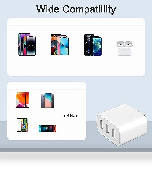 3-Port USB Wall Charger — Chargers, XIANGHONGYIAN