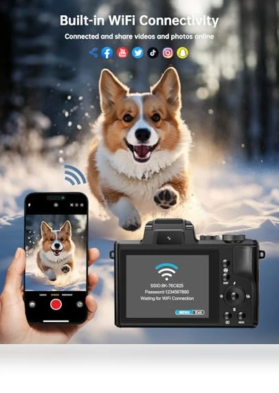 8K Digital Camera for Photography — Camcorder, XNSIAKXA
