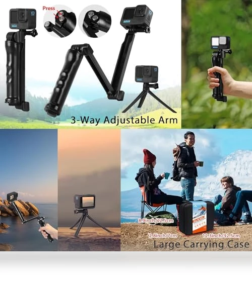 Action Camera Accessories Kit — Wearable Cameras, HONGDAK