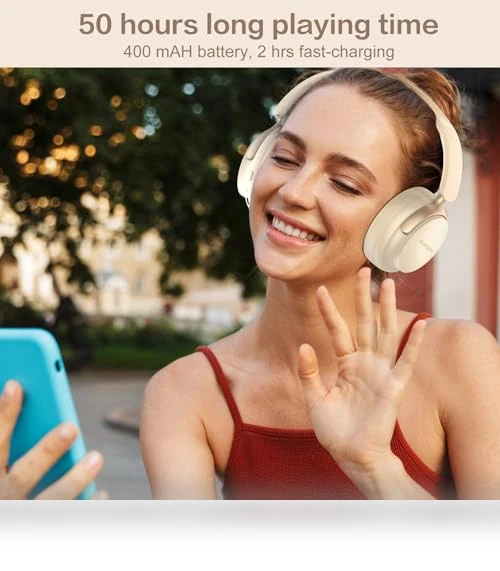 Bluetooth Headphones Over Ear — Over-Ear Headphones, RORSOU