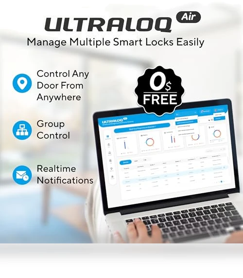 Built-in WiFi Smart Lock with Fingerprint — Smart Home Security, ULTRALOQ