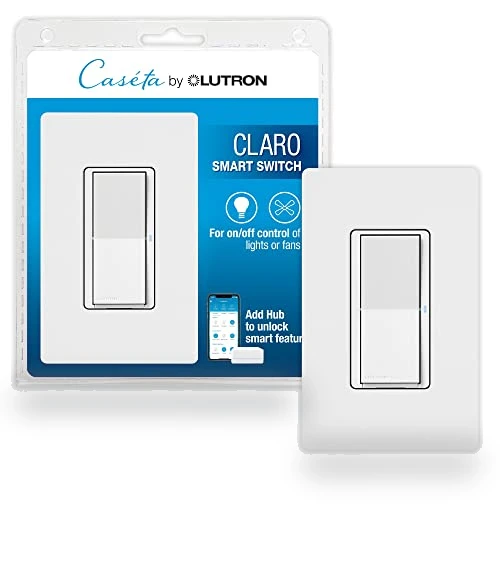 Claro Smart Switch with Wall Plate — Dimmer Switches, Lutron
