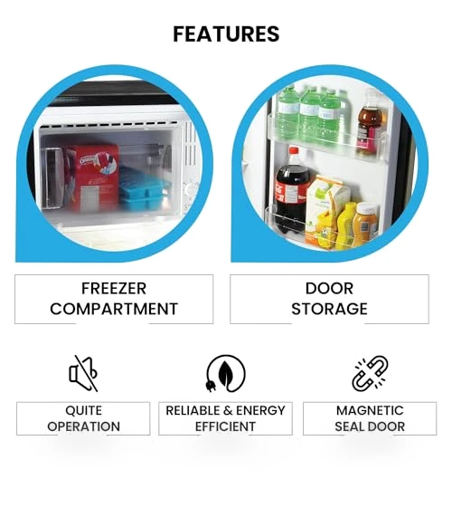 Compact Refrigerator with Freezer — Mini Fridges, Koolatron
