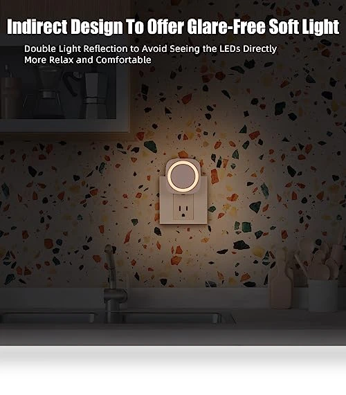 Dimmable Night Light with Dust to Dawn Sensor — Night Lights, EHENMALOM