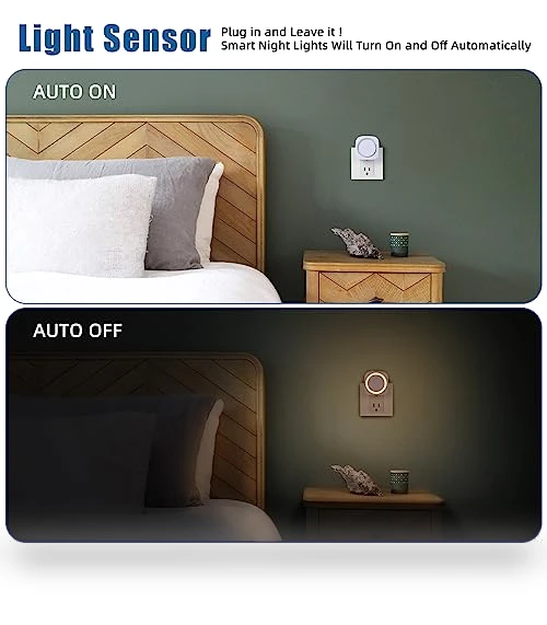 Dimmable Night Light with Dust to Dawn Sensor — Night Lights, EHENMALOM
