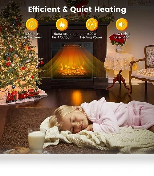 Electric Fireplace with Mantel — Electric Heating Solutions, GOFLAME